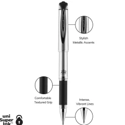 Pens|uni-ball uniball 207 Impact Gel Pens, Bold Point, 1.0mm, Black Ink (65800)