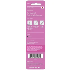 Pens|uni-ball uniball 207 Pink Ribbon Retractable Gel Pens, Medium Point, 0.7mm, Black, 2/Pack (1745148)