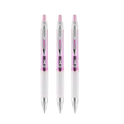 Pens|uni-ball uniball 207 Pink Ribbon Retractable Gel Pens, Medium Point, 0.7mm, Black, 2/Pack (1745148)