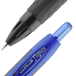 Pens|uni-ball uniball 307 Retractable Gel Pens, Medium Point, 0.7mm, Blue Ink, 3/Pack (1927593)