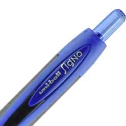 Pens|uni-ball uniball 307 Retractable Gel Pens, Medium Point, 0.7mm, Blue Ink, 3/Pack (1927593)