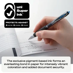 Pens|uni-ball 207 Retractable Gel Pens, Medium Point, 0.7mm, Black Ink, 8/Pack (1756584)