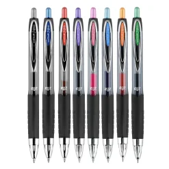Pens|uni-ball uniball 207 Retractable Gel Pens, Medium Point, 0.7mm, Assorted Ink, 8 Pack (40110)