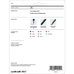 Pens|uni-ball uniball 207 Retractable Gel Pens, Medium Point, 0.7mm, Assorted Ink, 8 Pack (40110)