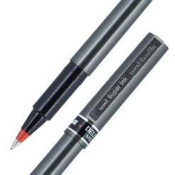 Pens|uni-ball uniball Deluxe Rollerball Pen, Micro Point, 0.5mm, Red Ink (60026)