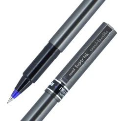 Pens|uni-ball uniball Deluxe Rollerball Pen, Micro Point, 0.5mm, Blue Ink (60027)