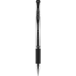 Pens|uni-ball Gel Grip Gel Pens, Medium Point, Black Ink, Dozen (65450)