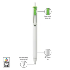 Pens|uni-ball one Retractable Gel Pen, Medium Point, 0.7mm, Assorted Ink, 5/Pack (70381)