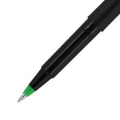 Pens|Uni ball Roller Pen, Micro Point, 0.5mm, Green Ink, Dozen (60154)