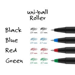 Pens|uni-ball uniball Roller Rollerball Pens, Micro Point, 0.5mm, Red Ink (60152)