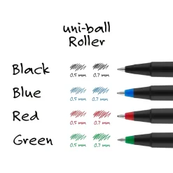 Pens|uni-ball uniball Roller Rollerball Pens, Micro Point, 0.5mm, Blue Ink (60153)