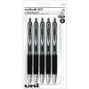 Pens|uni-ball Signo 207 Retractable Gel Pen, Fine Point, Black Ink, 5/Pack (1960240)