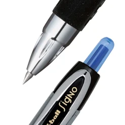 Pens|uni-ball Signo 207 Retractable Gel Pen, Fine Point, Black Ink, 5/Pack (1960240)