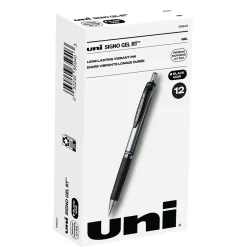 Pens|uni-ball uniball Signo RT Gel Pens, Medium Point, 0.7mm, Black Ink, Dozen (65940)