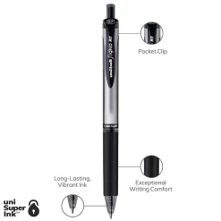 Pens|uni-ball uniball Signo RT Gel Pens, Medium Point, 0.7mm, Black Ink, Dozen (65940)