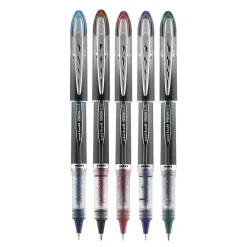 Pens|uni-ball uniball Vision Elite BLX Rollerball Pens, Micro Point, 0.5mm, Assorted Ink, 5/Pack (1832410)