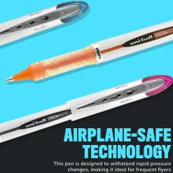 Pens|uni-ball Vision Elite Rollerball Pen Refill, Bold Point, Blue/Black Ink, 2 Pack (61234PP)