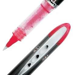 Pens|uni-ball uniball Vision Elite Rollerball Pens, Micro Point, 0.5mm, Red Ink, Dozen (69022)