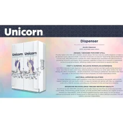 Unicorn Acrylic Wall-Mounted Bathroom Dispenser, Clear (TOP-08500)