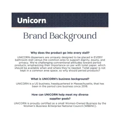 Unicorn Acrylic Wall-Mounted Bathroom Dispenser, Clear (TOP-08500)