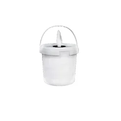 Defender ES Plastic Bucket Lid, Black/White, 5/Box (JPWL515200)<Unimed Online