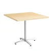Conference Room Tables*Union & Scale ™ Multipurpose 36" Square Natural Maple Laminate Seated Height Silver Base Table (54828)