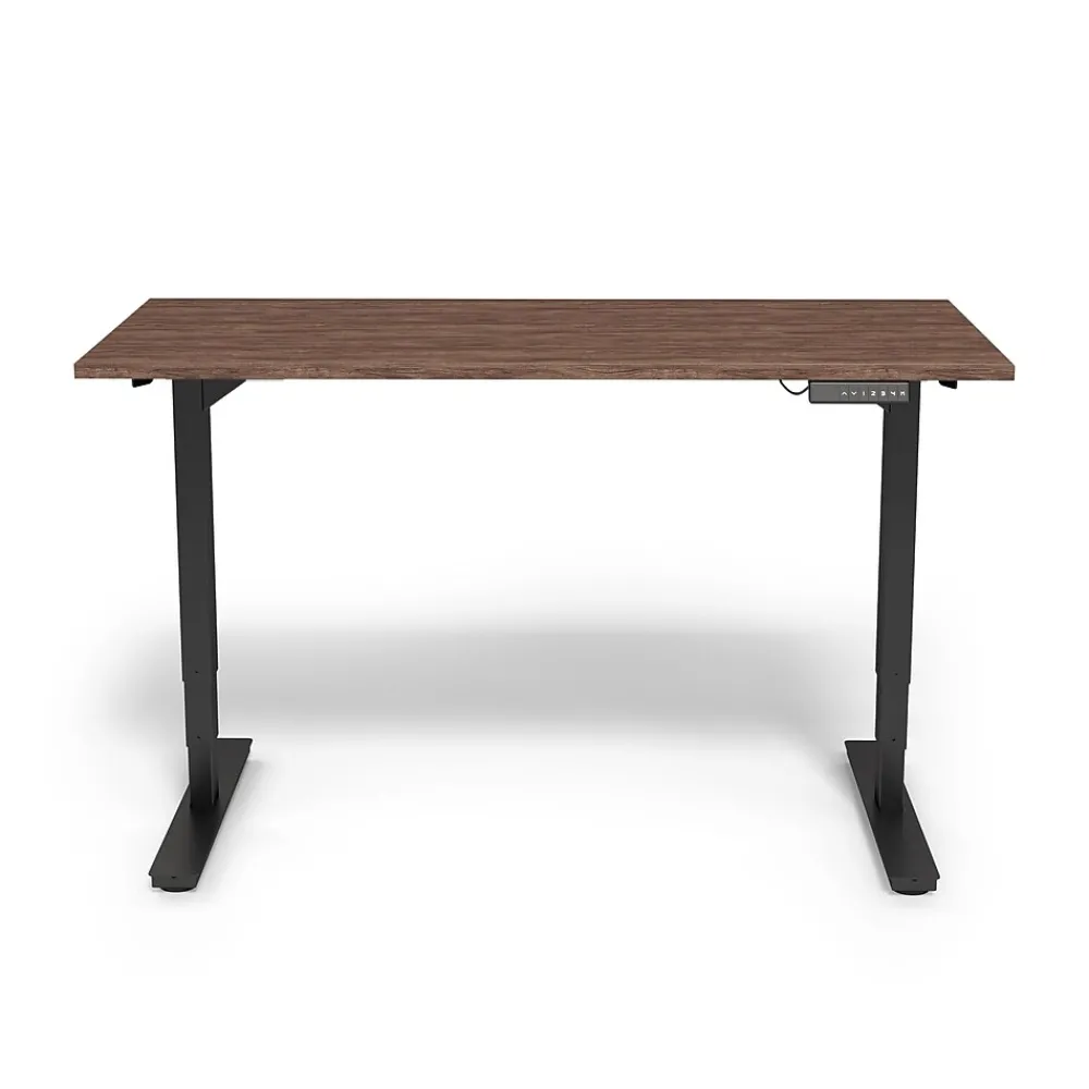 Standing Desks*Union & Scale ™ Essentials 55"W Electric Rectangular Adjustable Standing Desk, (UN56207) Espresso