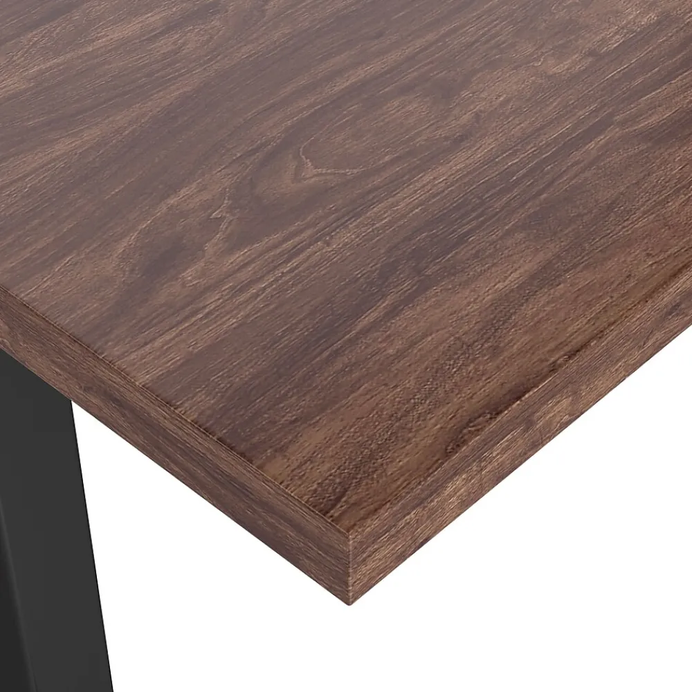 Standing Desks*Union & Scale ™ Essentials 55"W Electric Rectangular Adjustable Standing Desk, (UN56207) Espresso