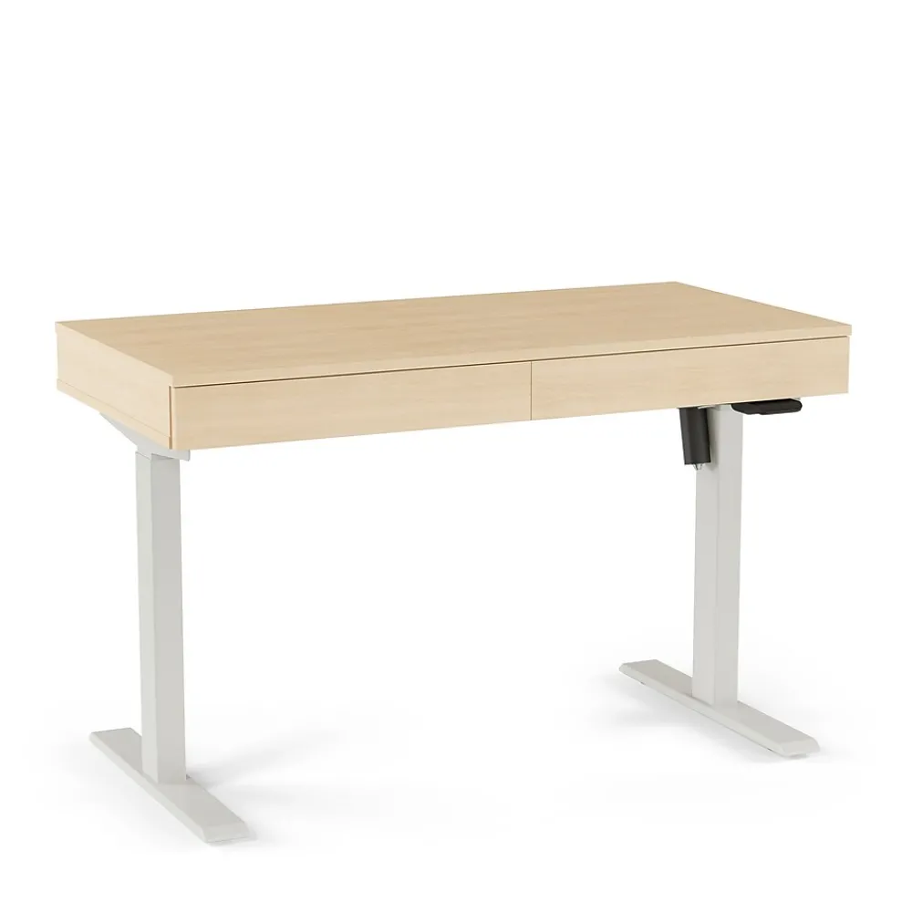 Standing Desks*Union & Scale ™ Essentials 48"W Rectangular Adjustable Standing Desk, Natural (UN60416-CC)