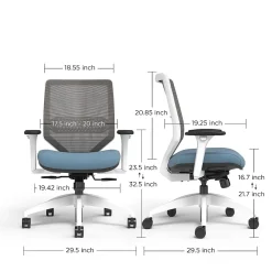 Ergonomic Chairs*Union & Scale ™ Lewis Ergonomic Mesh Swivel Computer and Desk Chair, (UN55656-CC) Carolina
