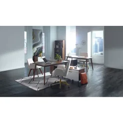 Office Chairs*Union & Scale ™ MidMod Ergonomic Fabric Manager Chair, Cream (UN56982)