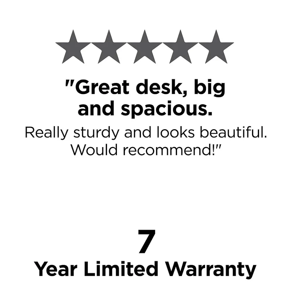 Corner Desks*Union & Scale ™ MidMod 60"W Computer and Writing Storage Desk, Espresso (UN56950)