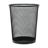 , Steel Mesh Trash Can with no Lid, Black, 4.5 gal. (UNV20008)<Universal Sale