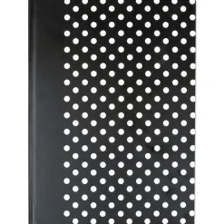 Subject Notebooks|Universal Casebound Hardcover Notebook, Black with White Dots, 1-Subjects, 10 1/4 x 7 5/8, Each (66350)