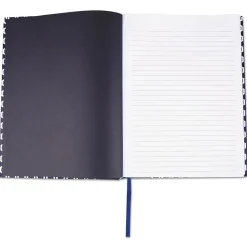 Subject Notebooks|Universal Casebound Hardcover Notebook, Dark Blue with Hexagon Pattern, 1-Subjects, 10 1/4 x 7 5/8, Each (66351)