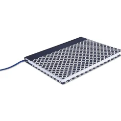 Subject Notebooks|Universal Casebound Hardcover Notebook, Dark Blue with Hexagon Pattern, 1-Subjects, 10 1/4 x 7 5/8, Each (66351)