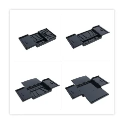 File Storage|Universal Collapsible Crate, 17 1/4 X 14 1/4 X 10 1/2, Black/gray, 2/pack