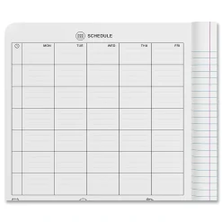 Composition Notebooks|Universal Composition Book, College Rule, 7 1/2 X 9 3/4, White, 100 Sheets, 6/pack