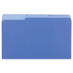 File Folders|Universal File Folder, Legal Size, Blue, 100/Box (UNV15301)