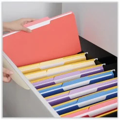 File Folders|Universal File Folder, Legal Size, Red, 100/Box (UNV15303)