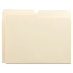 File Folders|Universal File Folder, Letter Size, Manila, 100/Box (UNV12112)