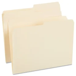 File Folders|Universal File Folder, Letter Size, Manila, 100/Box (UNV12112)
