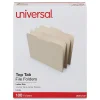 File Folders|Universal File Folder, Letter Size, Manila, 100/Box (UNV12122)