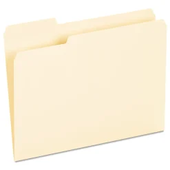 File Folders|Universal File Folder, Letter Size, Manila, 100/Box (UNV12213)