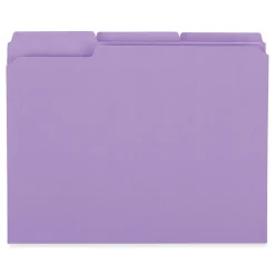 File Folders|Universal File Folder, Letter Size, Violet, 100/Box (UNV16165)