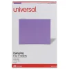 Hanging File Folders|Universal Recycled Hanging File Folder, Letter Size, Violet, 25/Box (UNV14120)