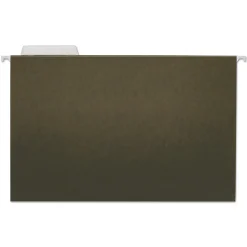 Hanging File Folders|Universal Recycled Hanging File Folder, Legal Size, Standard Green, 25/Box (UNV14213)