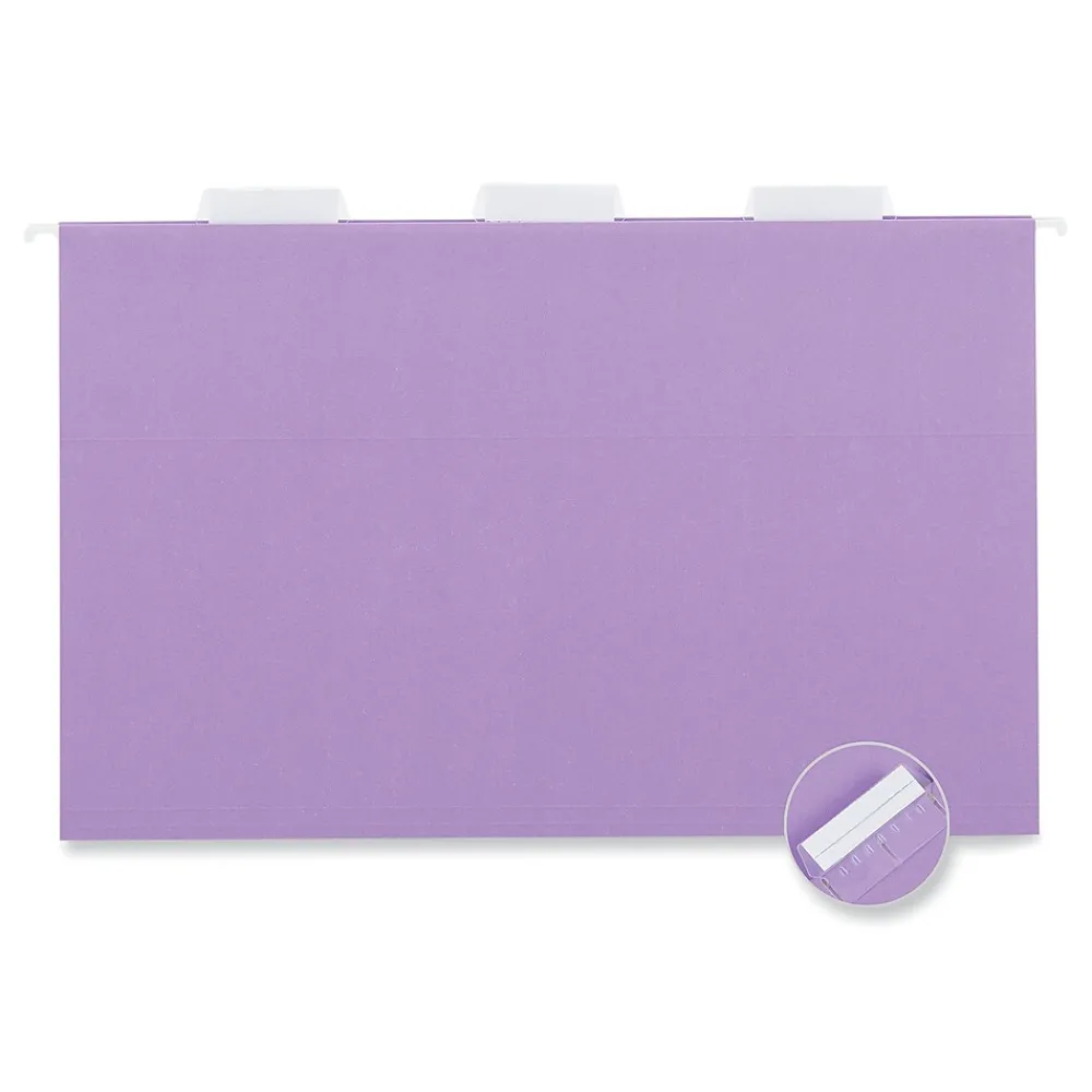 Hanging File Folders|Universal Recycled Hanging File Folders, Legal Size, Assorted Colors, 25/Box (UNV14221)