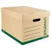 File Storage|Universal Recycled Record Storage Boxes, Letter, 12" x 10" x 15", Kraft, 12/Ct