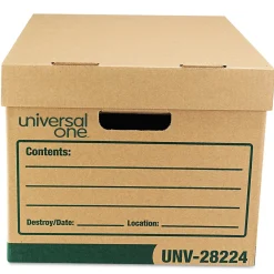 File Storage|Universal Recycled Record Storage Boxes, Letter, 12